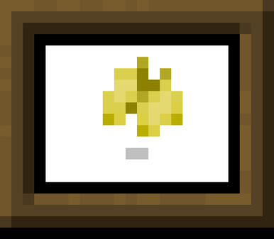 pixel drawing of a painting of a yellow butterfly.